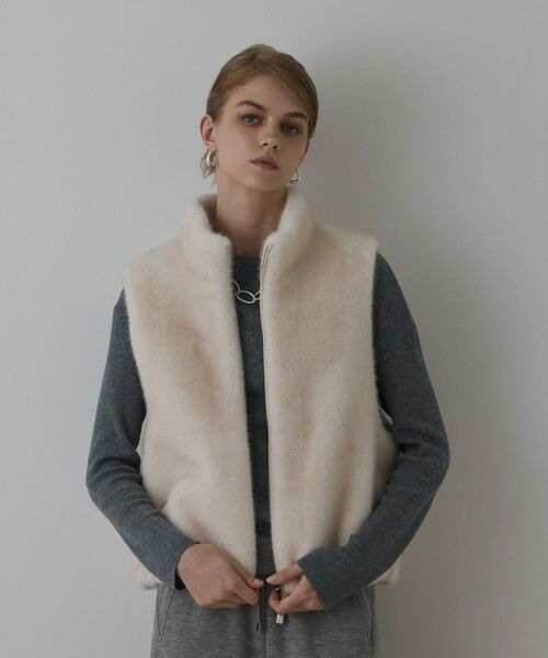 GRACE CONTINENTAL / グレースコンチネンタル ベスト | フェイクミンクベスト | 詳細4