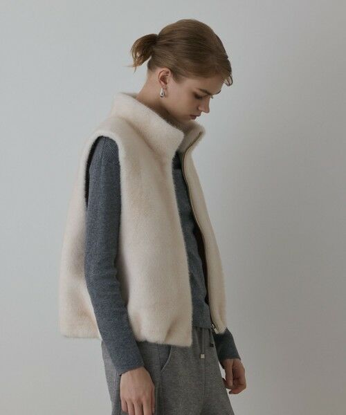 GRACE CONTINENTAL / グレースコンチネンタル ベスト | フェイクミンクベスト | 詳細6