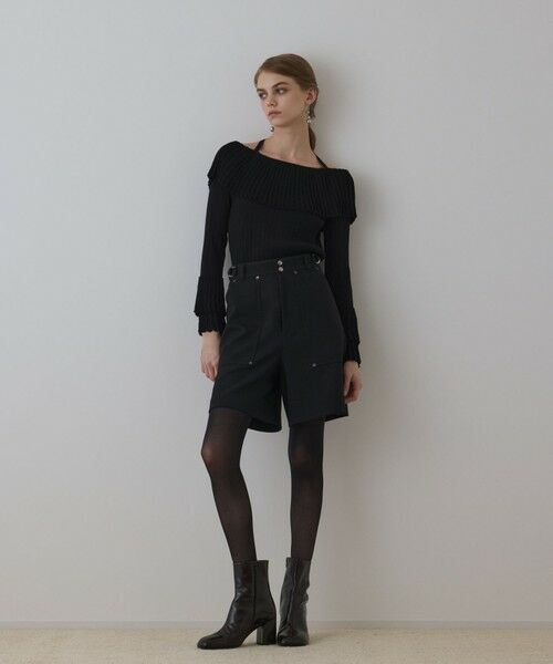 GRACE CONTINENTAL / グレースコンチネンタル その他パンツ | ツイーディーハーフパンツ | 詳細9