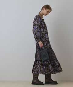 GRACE CONTINENTAL / グレースコンチネンタル ロング・マキシ丈ワンピース | ボタニカルティアードワンピース