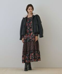 GRACE CONTINENTAL / グレースコンチネンタル ロング・マキシ丈ワンピース | ボタニカルティアードワンピース