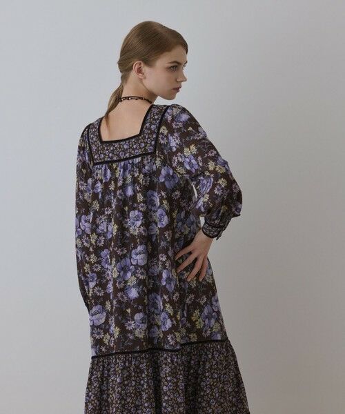 GRACE CONTINENTAL / グレースコンチネンタル ロング・マキシ丈ワンピース | ボタニカルティアードワンピース | 詳細5