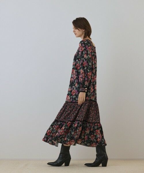 GRACE CONTINENTAL / グレースコンチネンタル ロング・マキシ丈ワンピース | ボタニカルティアードワンピース | 詳細9