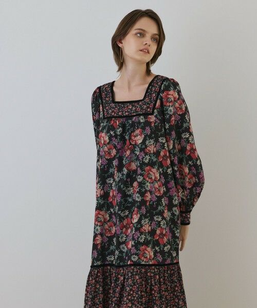 GRACE CONTINENTAL / グレースコンチネンタル ロング・マキシ丈ワンピース | ボタニカルティアードワンピース | 詳細10