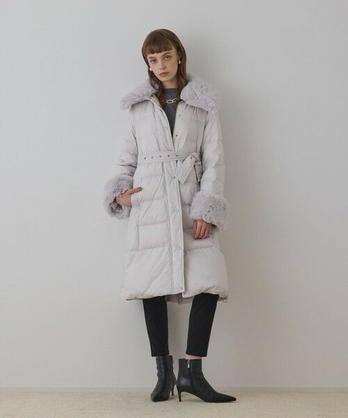 GRACE CONTINENTAL / グレースコンチネンタル ダウンジャケット・ベスト | ファーカラーロングダウン | 詳細3