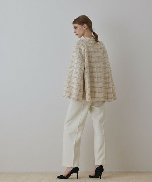 GRACE CONTINENTAL / グレースコンチネンタル ノーカラージャケット | フレアスリーブツイードジャケット | 詳細1