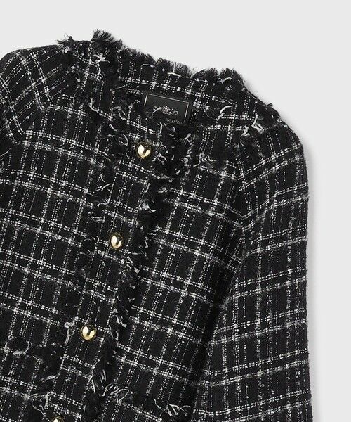 GRACE CONTINENTAL / グレースコンチネンタル ノーカラージャケット | フレアスリーブツイードジャケット | 詳細21