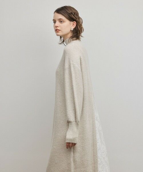 GRACE CONTINENTAL / グレースコンチネンタル ロング・マキシ丈ワンピース | スパンコールニットワンピース | 詳細4
