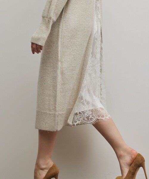 GRACE CONTINENTAL / グレースコンチネンタル ロング・マキシ丈ワンピース | スパンコールニットワンピース | 詳細9