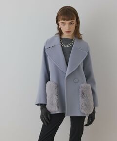 GRACE CONTINENTAL / グレースコンチネンタル ピーコート | ファーポケットピーコート