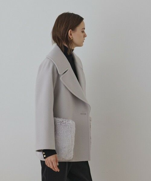 GRACE CONTINENTAL / グレースコンチネンタル ピーコート | ファーポケットピーコート | 詳細4