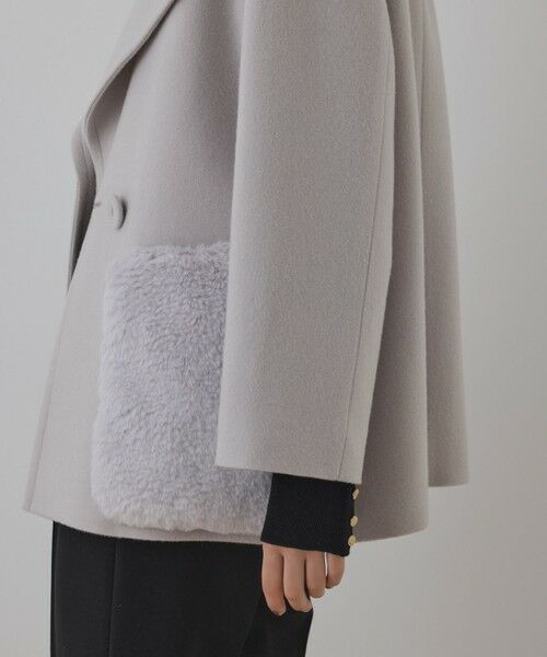 GRACE CONTINENTAL / グレースコンチネンタル ピーコート | ファーポケットピーコート | 詳細8