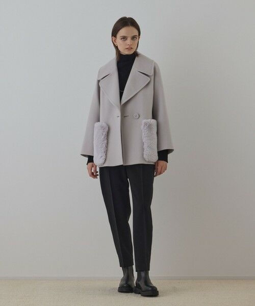 GRACE CONTINENTAL / グレースコンチネンタル ピーコート | ファーポケットピーコート | 詳細1