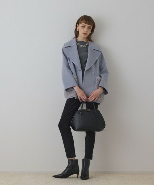 GRACE CONTINENTAL / グレースコンチネンタル ピーコート | ファーポケットピーコート | 詳細10