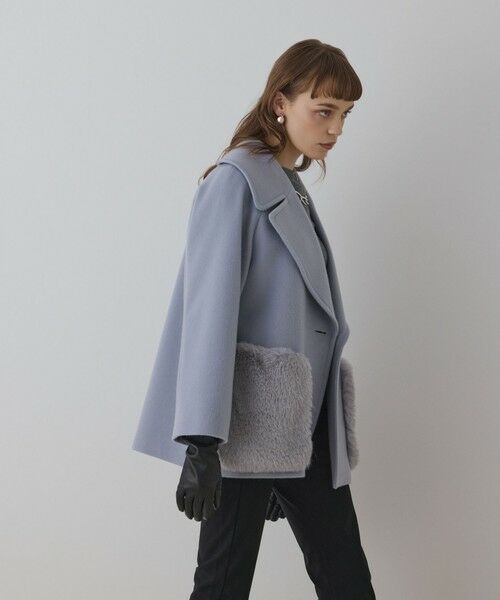 GRACE CONTINENTAL / グレースコンチネンタル ピーコート | ファーポケットピーコート | 詳細15