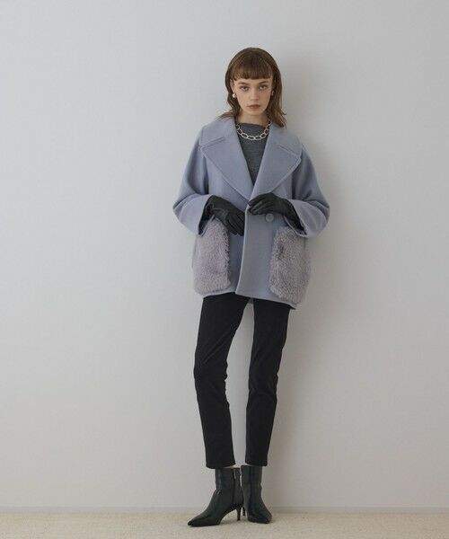 GRACE CONTINENTAL / グレースコンチネンタル ピーコート | ファーポケットピーコート | 詳細16