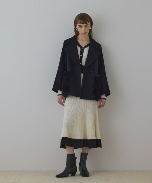 GRACE CONTINENTAL / グレースコンチネンタル ピーコート | ファーポケットピーコート | 詳細21