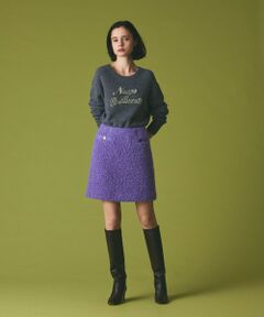 GRACE CONTINENTAL / グレースコンチネンタル ミニ・ひざ丈スカート | リングウールミニスカート