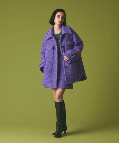 GRACE CONTINENTAL / グレースコンチネンタル ミニ・ひざ丈スカート | リングウールミニスカート | 詳細4