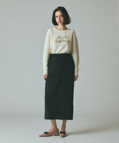 GRACE CONTINENTAL / グレースコンチネンタル ロング・マキシ丈スカート | フェザーヤーンシャイニースカート