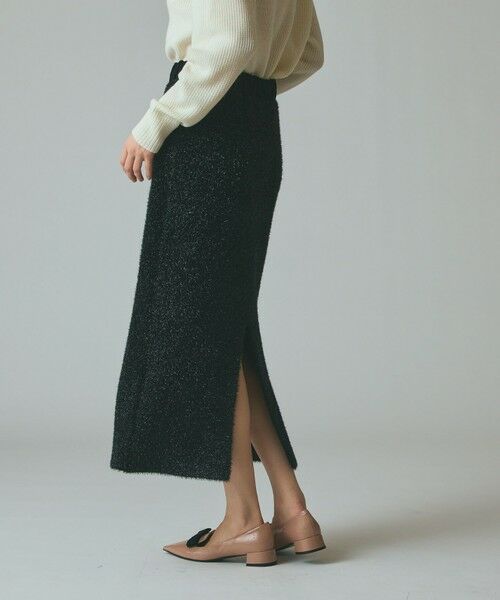 GRACE CONTINENTAL / グレースコンチネンタル ロング・マキシ丈スカート | フェザーヤーンシャイニースカート | 詳細3