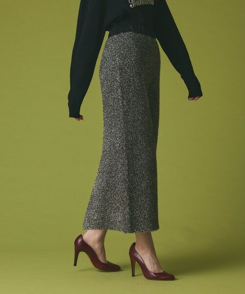 GRACE CONTINENTAL / グレースコンチネンタル ロング・マキシ丈スカート | フェザーヤーンシャイニースカート | 詳細9