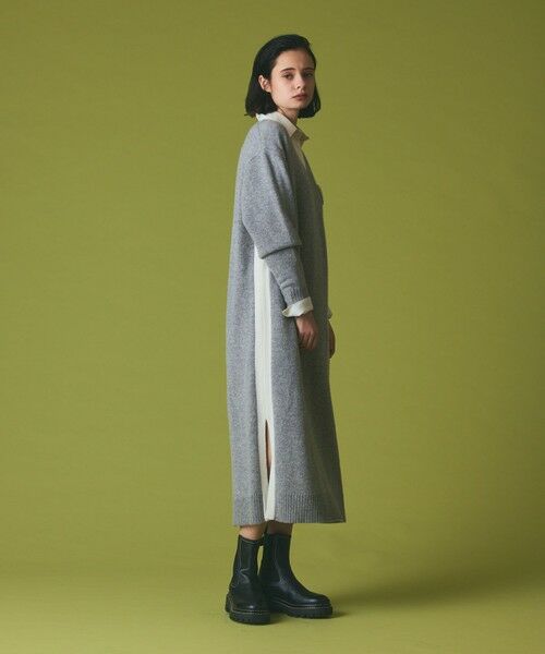 GRACE CONTINENTAL / グレースコンチネンタル ロング・マキシ丈ワンピース | ライン配色ニットワンピース | 詳細2