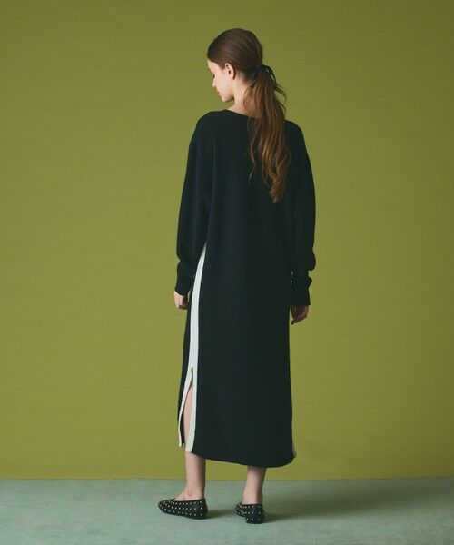 GRACE CONTINENTAL / グレースコンチネンタル ロング・マキシ丈ワンピース | ライン配色ニットワンピース | 詳細7