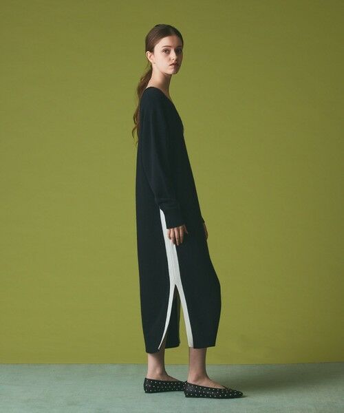 GRACE CONTINENTAL / グレースコンチネンタル ロング・マキシ丈ワンピース | ライン配色ニットワンピース | 詳細8