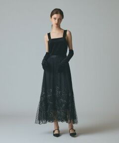 GRACE CONTINENTAL / グレースコンチネンタル ドレス | ドットフラワーembドレス