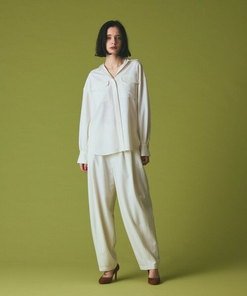 GRACE CONTINENTAL / グレースコンチネンタル シャツ・ブラウス | ウールミリタリーシャツ | 詳細1