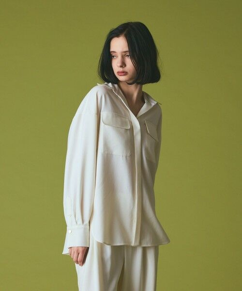 GRACE CONTINENTAL / グレースコンチネンタル シャツ・ブラウス | ウールミリタリーシャツ | 詳細2