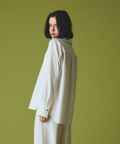 GRACE CONTINENTAL / グレースコンチネンタル シャツ・ブラウス | ウールミリタリーシャツ | 詳細3
