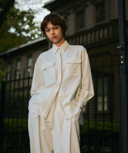 GRACE CONTINENTAL / グレースコンチネンタル シャツ・ブラウス | ウールミリタリーシャツ | 詳細6