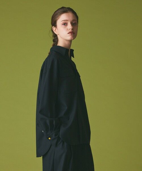 GRACE CONTINENTAL / グレースコンチネンタル シャツ・ブラウス | ウールミリタリーシャツ | 詳細13