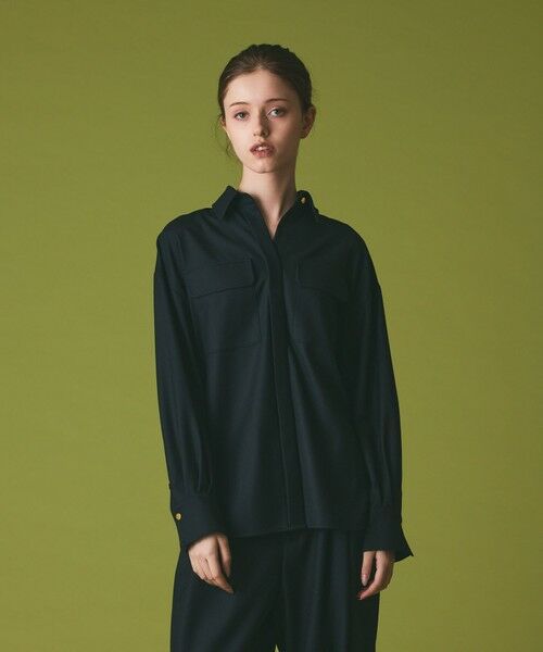 GRACE CONTINENTAL / グレースコンチネンタル シャツ・ブラウス | ウールミリタリーシャツ | 詳細12