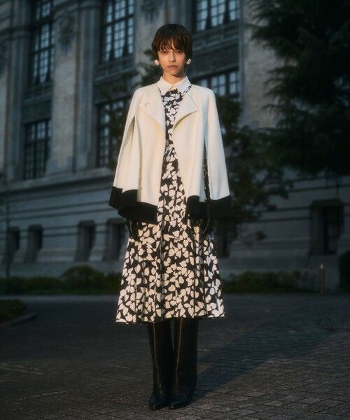 GRACE CONTINENTAL / グレースコンチネンタル その他アウター | ストール付リバーケープ | 詳細7