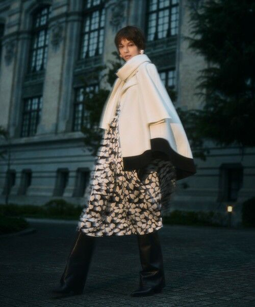 GRACE CONTINENTAL / グレースコンチネンタル その他アウター | ストール付リバーケープ | 詳細9