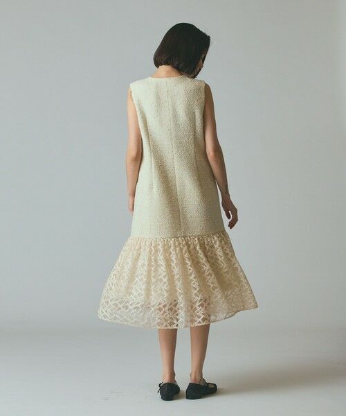 GRACE CONTINENTAL / グレースコンチネンタル ドレス | チュールコンビツイードワンピース | 詳細2