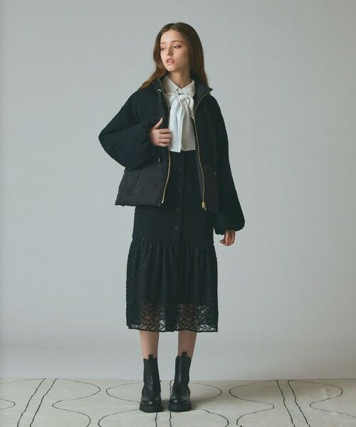 GRACE CONTINENTAL / グレースコンチネンタル ドレス | チュールコンビツイードワンピース | 詳細11