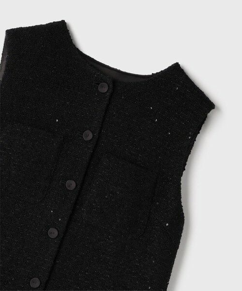 GRACE CONTINENTAL / グレースコンチネンタル ドレス | チュールコンビツイードワンピース | 詳細14