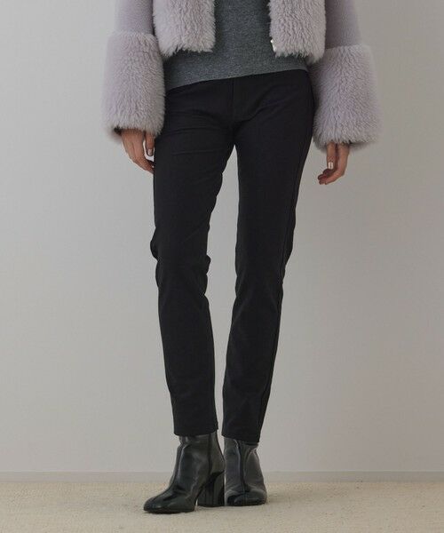 GRACE CONTINENTAL / グレースコンチネンタル その他パンツ | トリコットスリムパンツ(ブラック)