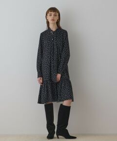 GRACE CONTINENTAL / グレースコンチネンタル ミニ丈・ひざ丈ワンピース | ランダムドットボウタイワンピース