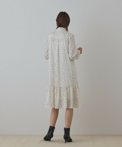 GRACE CONTINENTAL / グレースコンチネンタル ミニ丈・ひざ丈ワンピース | ランダムドットボウタイワンピース | 詳細3