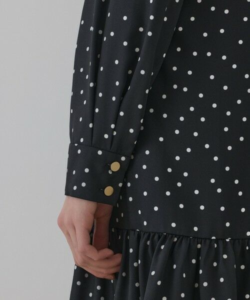 GRACE CONTINENTAL / グレースコンチネンタル ミニ丈・ひざ丈ワンピース | ランダムドットボウタイワンピース | 詳細14