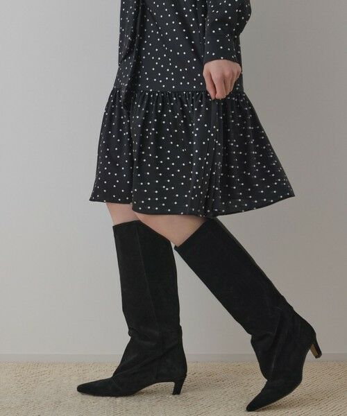 GRACE CONTINENTAL / グレースコンチネンタル ミニ丈・ひざ丈ワンピース | ランダムドットボウタイワンピース | 詳細15