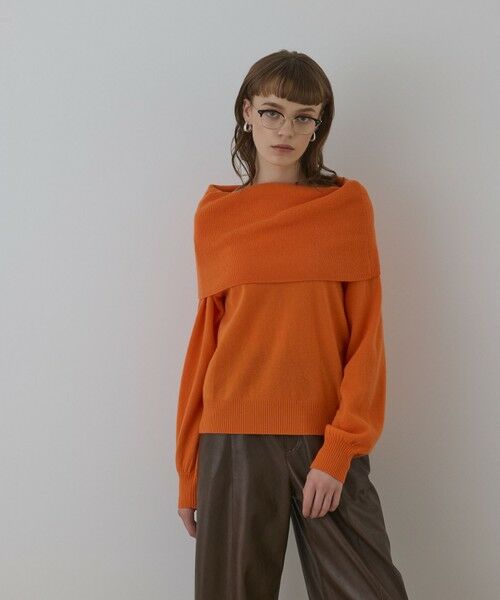 GRACE CONTINENTAL / グレースコンチネンタル ニット・セーター | ウールオフショルニットトップ | 詳細9