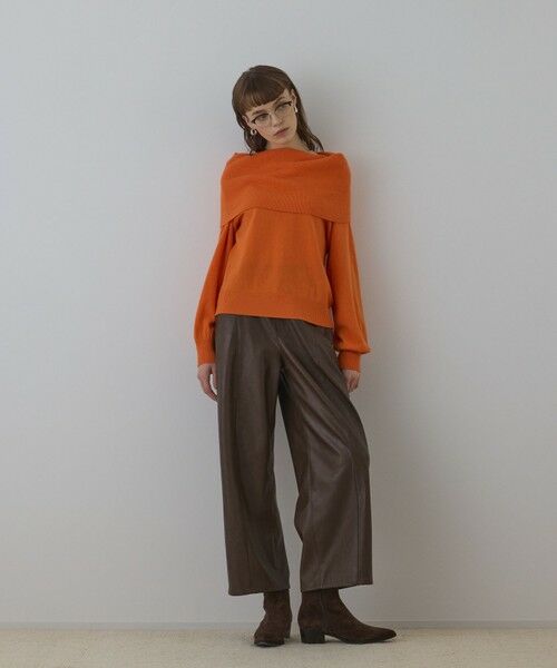 GRACE CONTINENTAL / グレースコンチネンタル ニット・セーター | ウールオフショルニットトップ | 詳細7