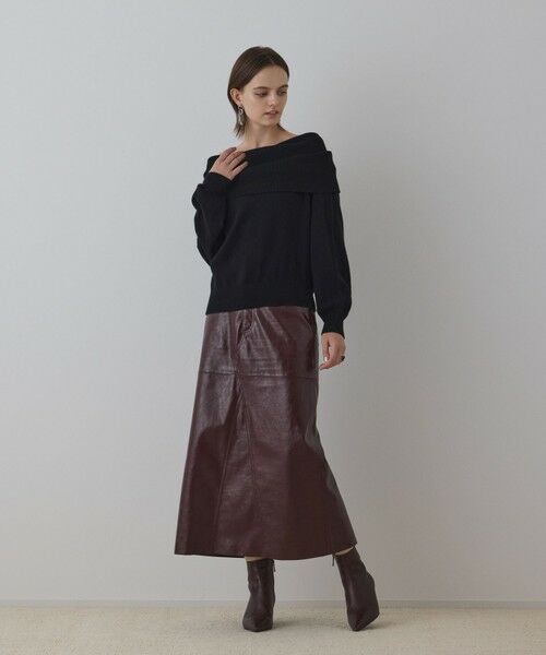 GRACE CONTINENTAL / グレースコンチネンタル ニット・セーター | ウールオフショルニットトップ | 詳細14