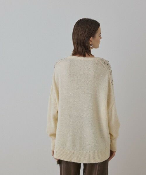 GRACE CONTINENTAL / グレースコンチネンタル ニット・セーター | フェアアイル刺繍ニットトップ | 詳細4
